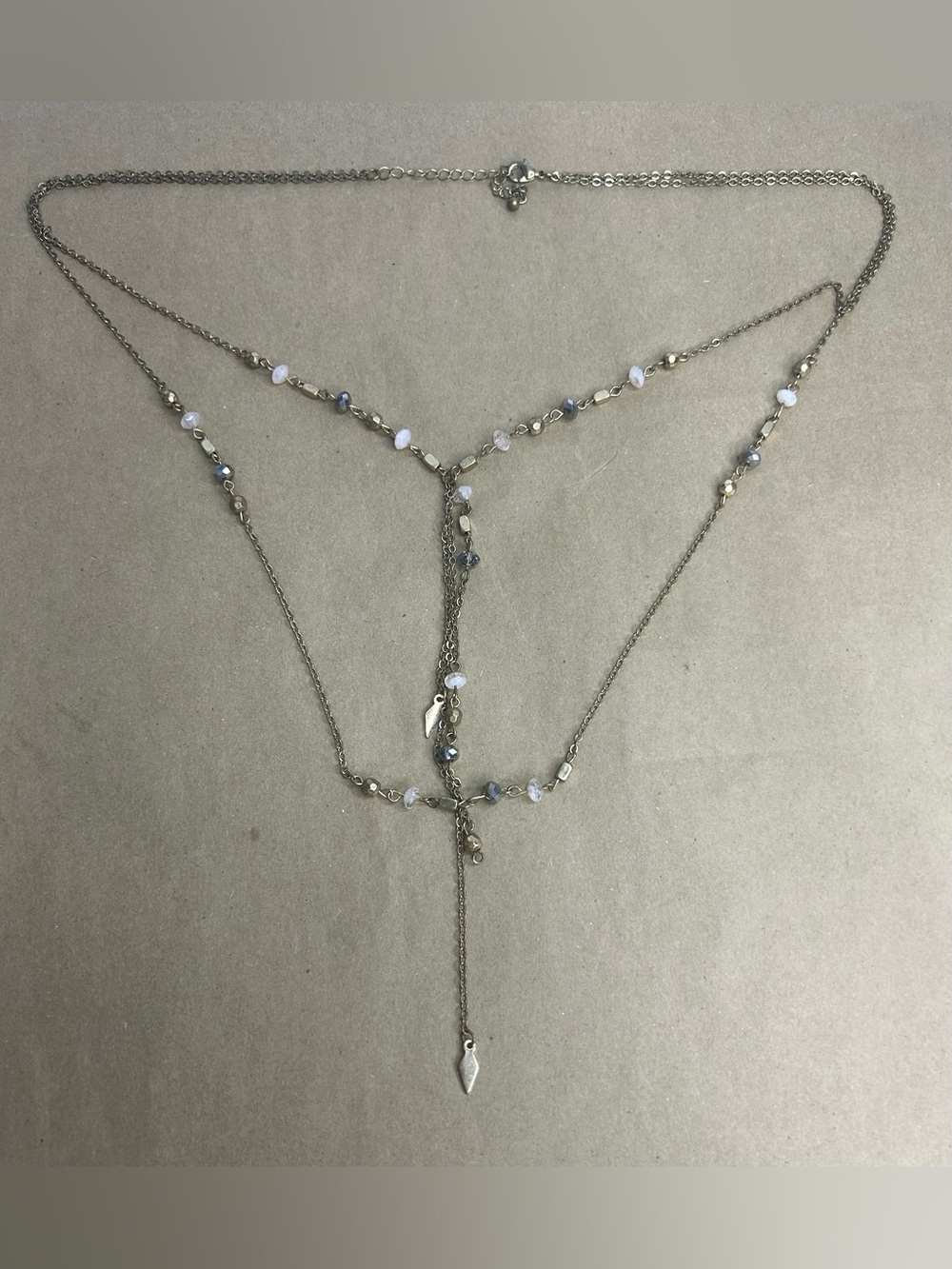 5 for $25🔥Multi-Layered Beaded Lariat Y Chain Necklace